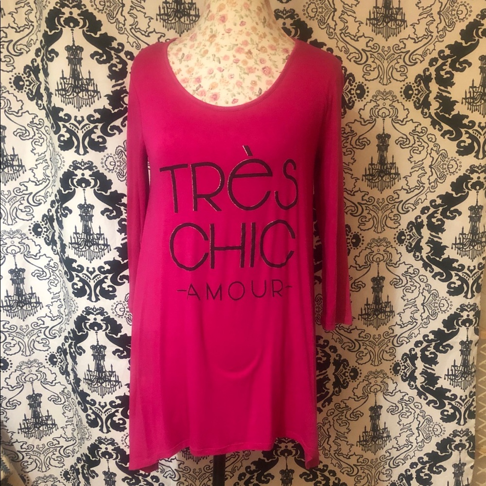 Tres Chic Amour Pink Dress / Tunic